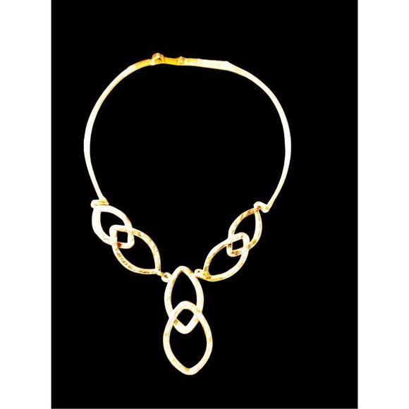 Silver Artisan Made Handcrafted Boho Silver Geometric Necklace - Picture 3 of 10